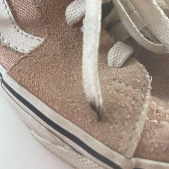 Vans Mauve Pink Suede Old Skool High Top Sneakers - Picture 8 of 10